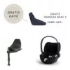 Cybex Cloud T i-Size PLUS babybilstol og Base T med gratis Snøgga Mini 2 bilstolpose
