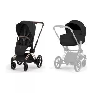 Cybex ePRIAM Style 2026 Rosegold inkl. Brettbar Liggedel