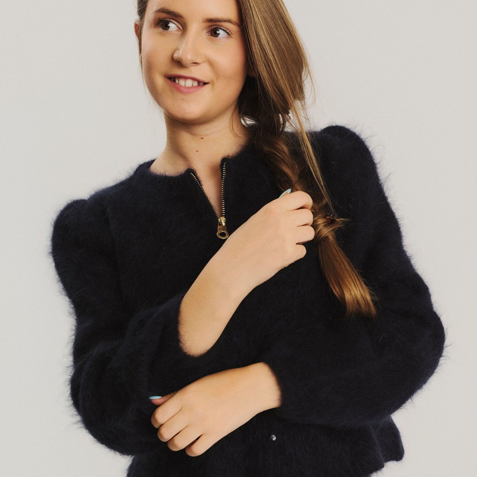 ella&il KIDS Alba Chunky Cardigan - navy