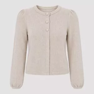 ella&il KIDS Alicia Merino Cardigan - beige melange