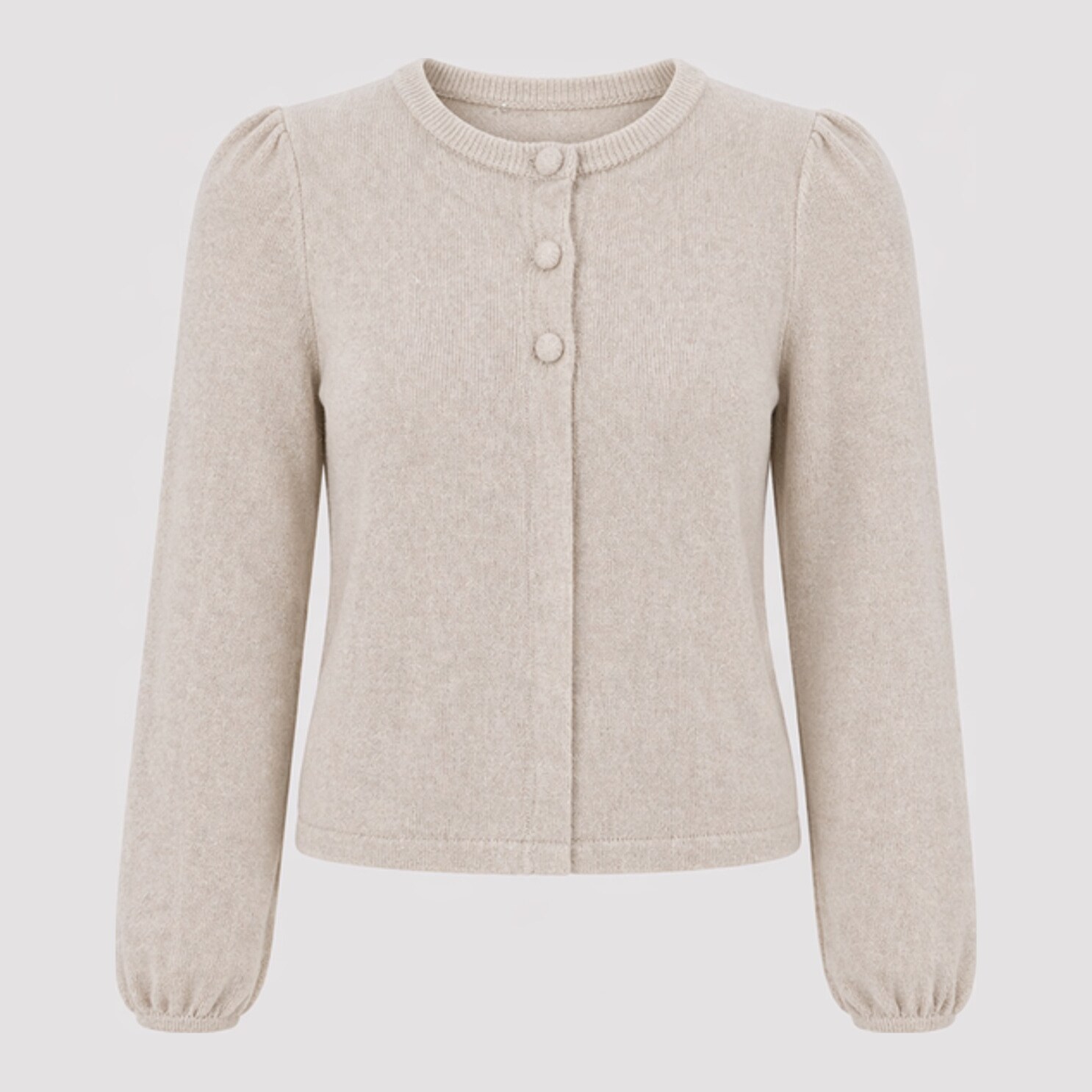 ella&il KIDS Alicia Merino Cardigan - beige melange