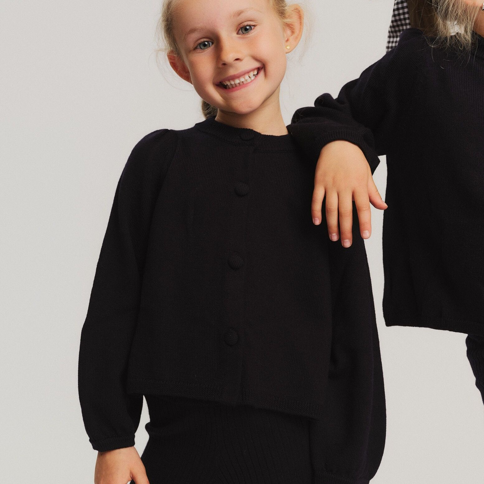 ella&il KIDS Alicia Merino Cardigan - navy