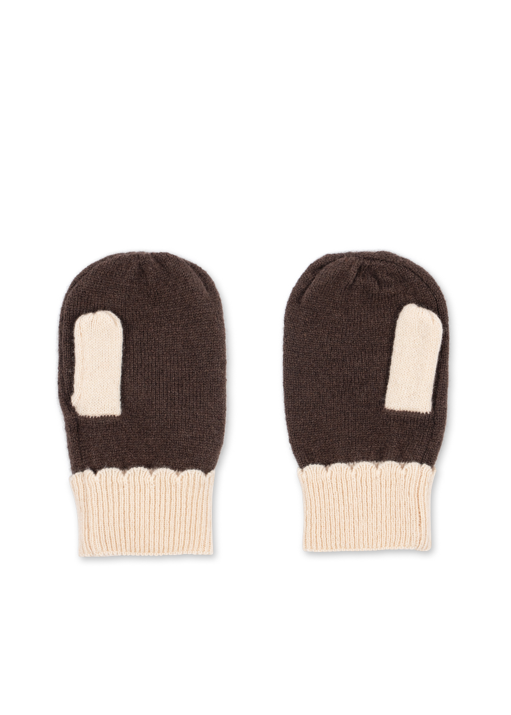 Konges Sløjd Collette Mittens – Chocolate Brown