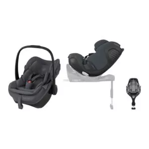 Maxi-Cosi bilpakke 3-i-1 Graphite – Pebble Slide Pro + Pearl XL Slide Pro + FamilyFix Slide Pro base