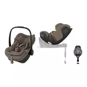 Maxi-Cosi bilpakke 3-i-1 Truffle – Pebble Slide Pro + Pearl XL Slide Pro + FamilyFix Slide Pro base