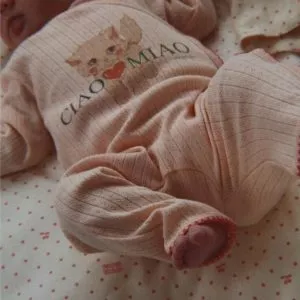 Alternative view of Konges Sløjd Minnie Onesie - Pale Blush