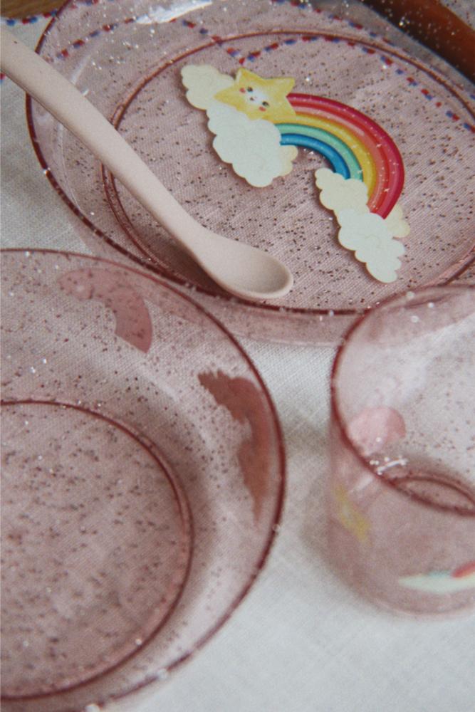 Konges Sløjd Sparkly Dinner Set - Rainbow - Bilde 4