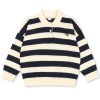 Konges Sløjd Manis Knit Polo – Navy Stripe