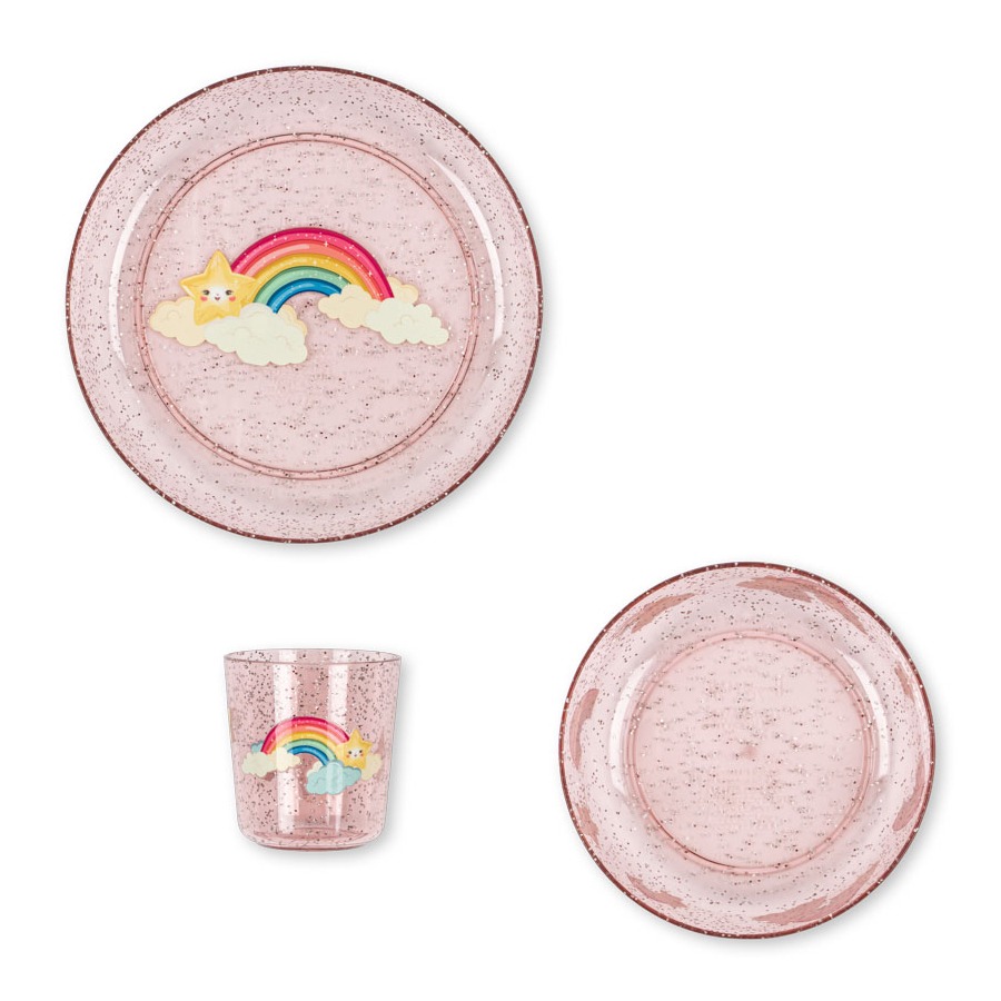 Konges Sløjd Sparkly Dinner Set - Rainbow