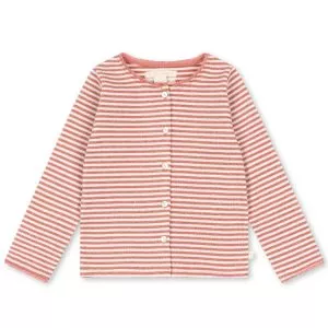 Konges Sløjd Roli Stripe Cardigan - Rose Cream Stripe