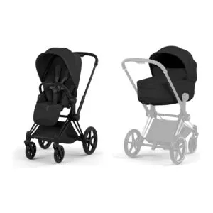 Cybex PRIAM Style 2026 Matt Black inkl. Brettbar Liggedel