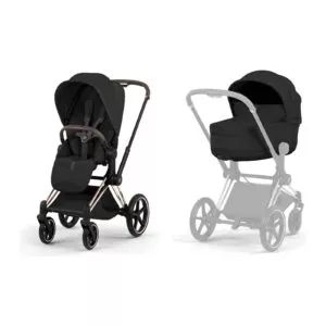 Cybex PRIAM Style 2026 Rosegold inkl. Brettbar Liggedel