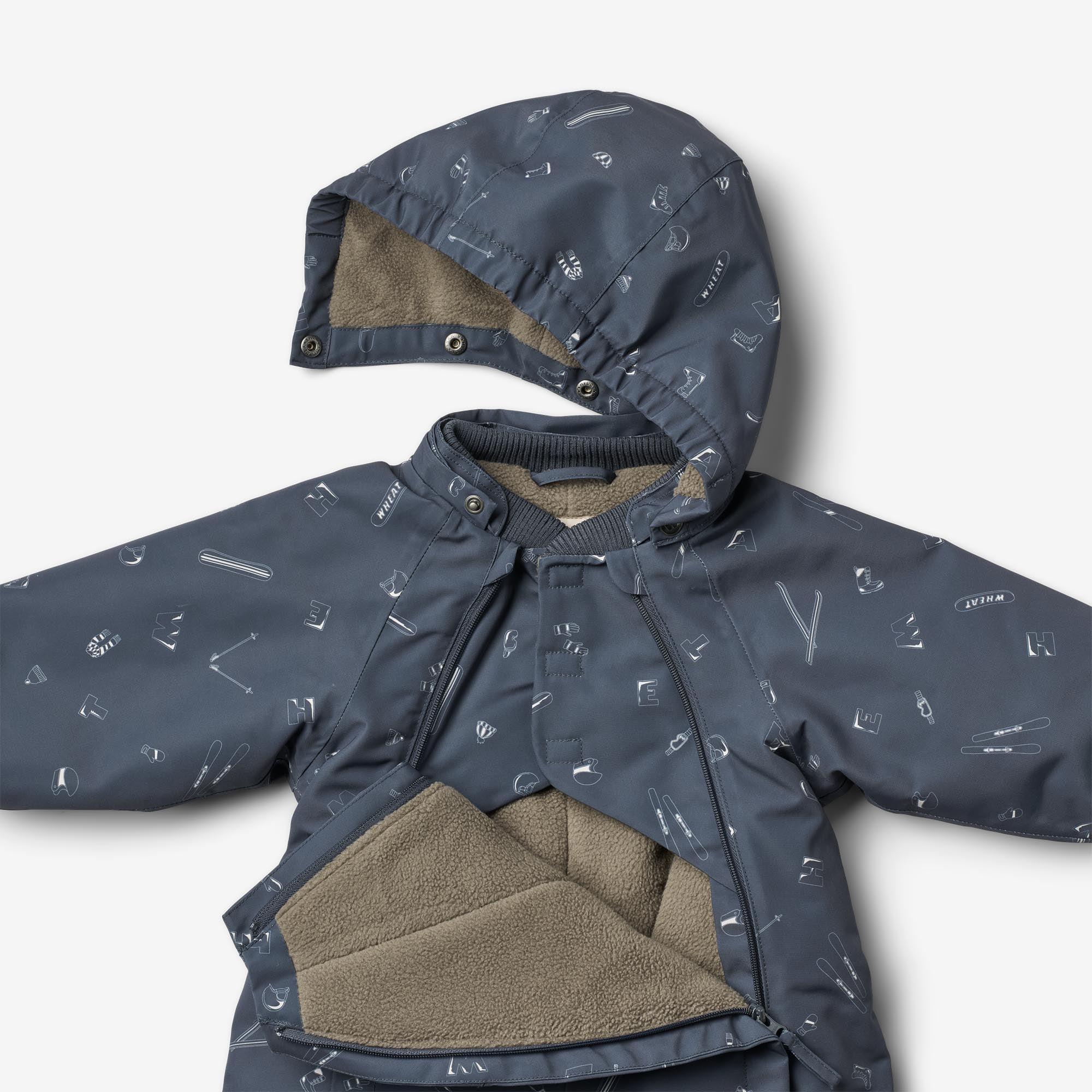 WHEAT Snowsuit Adi - Winter Blue AOP - Bilde 3
