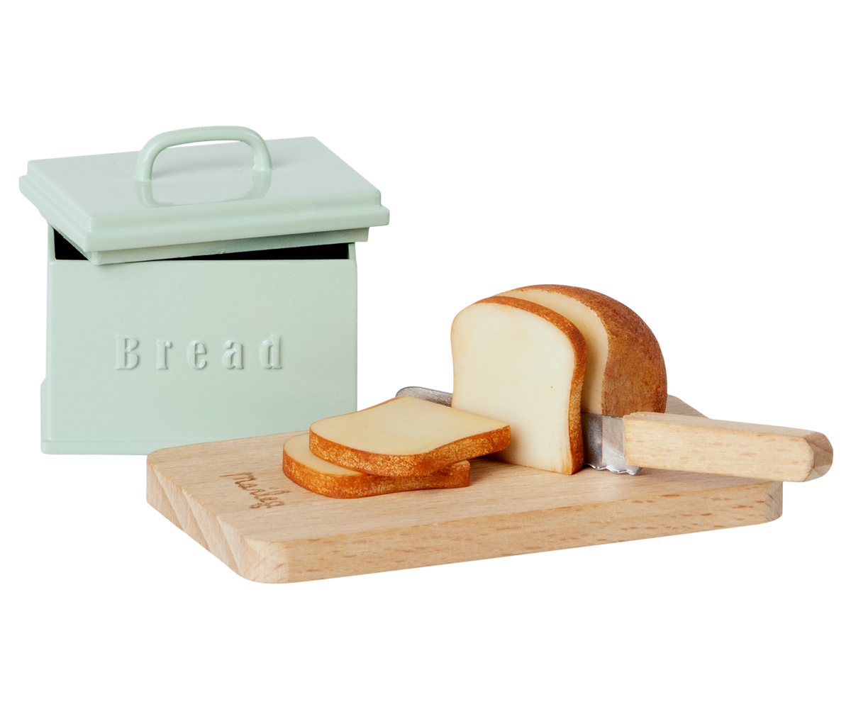 Maileg Bread box w. utensils, Miniature