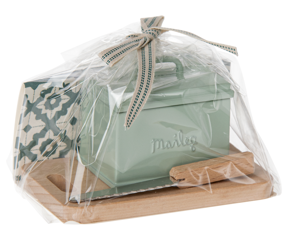 Maileg Bread box w. utensils, Miniature