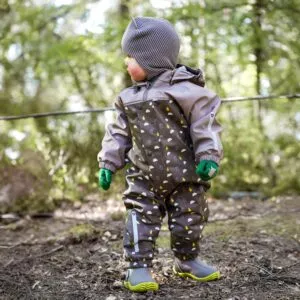 Kattnakken babyregndress Pytt - månefjell