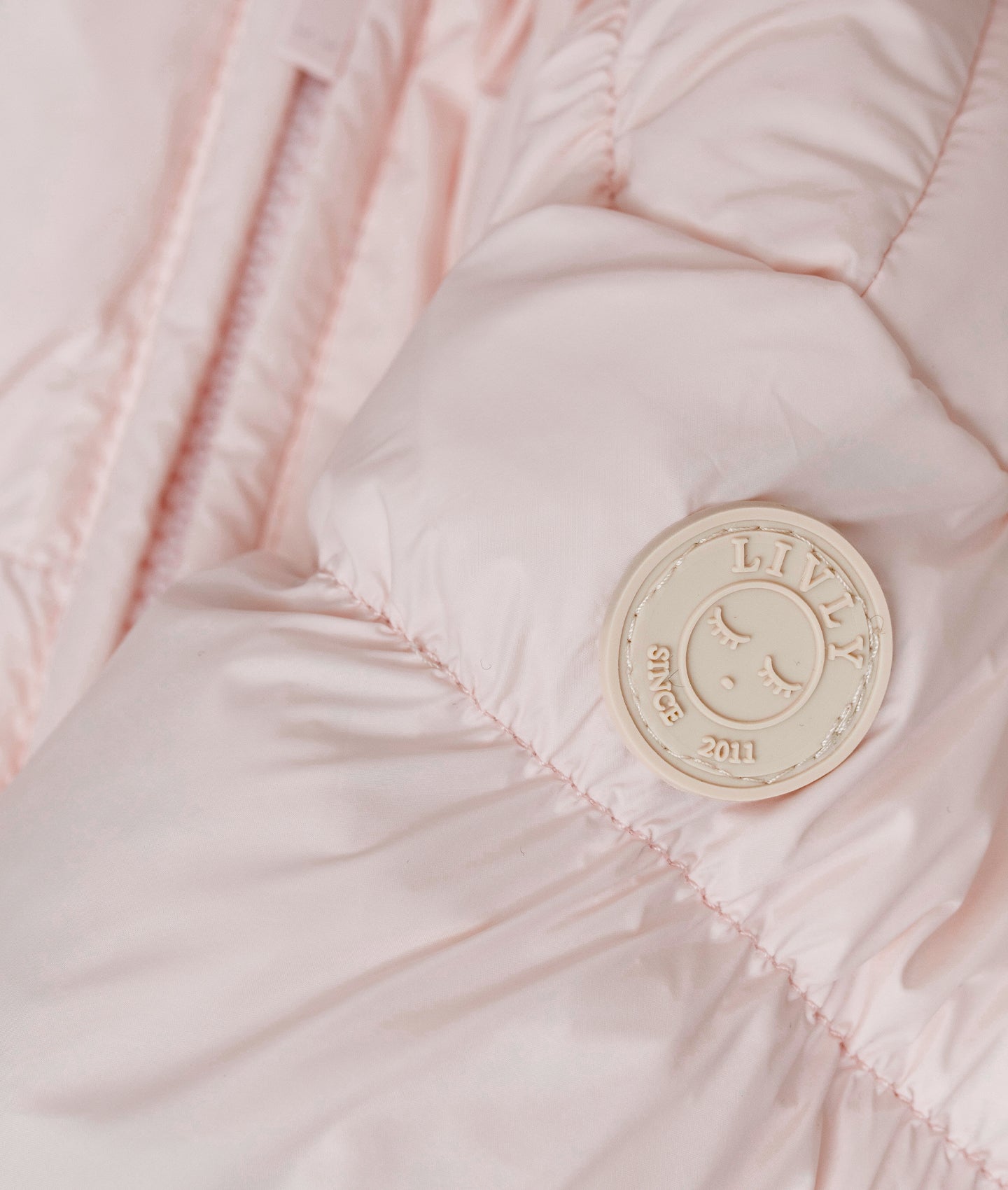 Livly Puffer Bunny Overall - pink