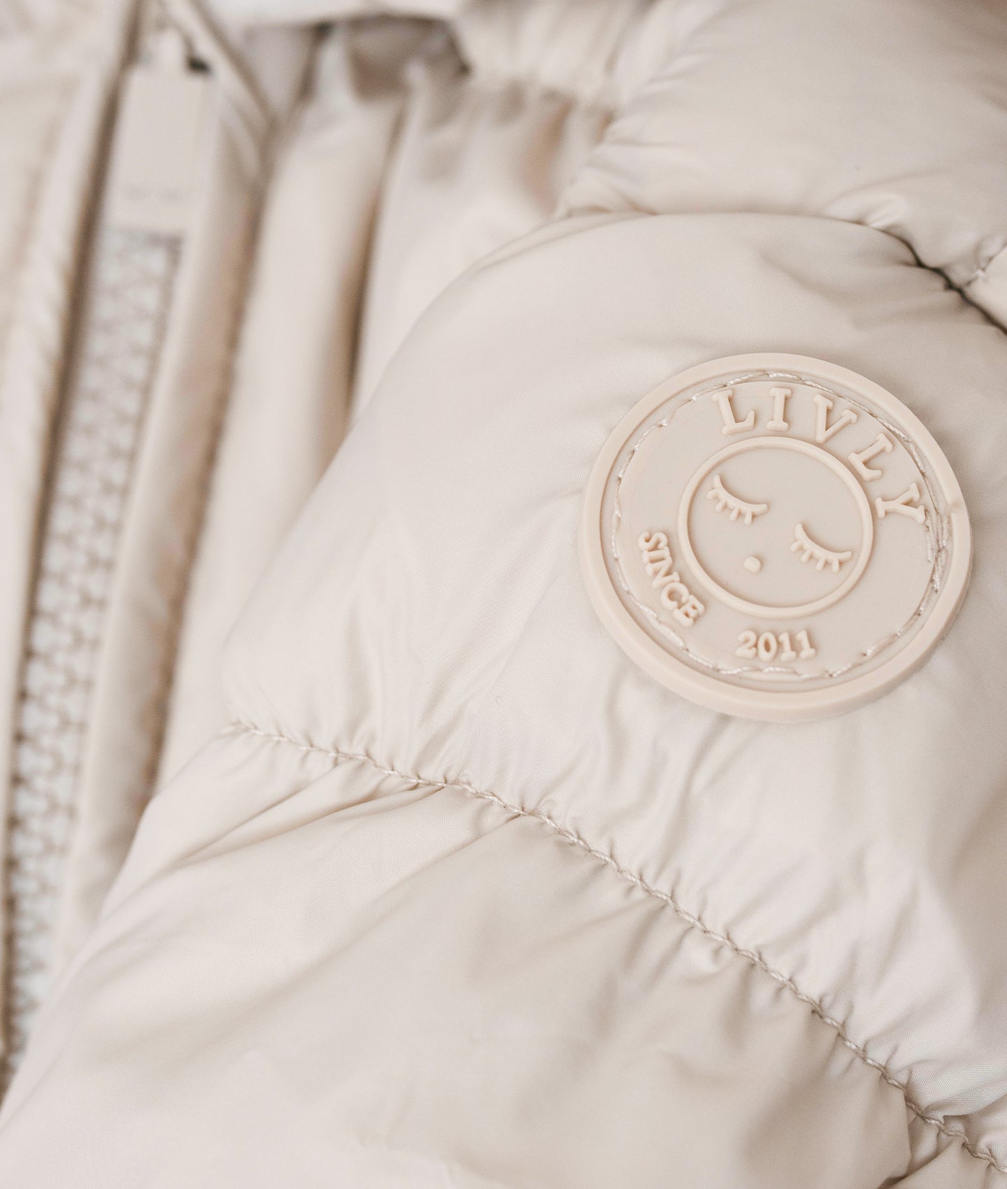 Livly Puffer Bunny Overall - beige