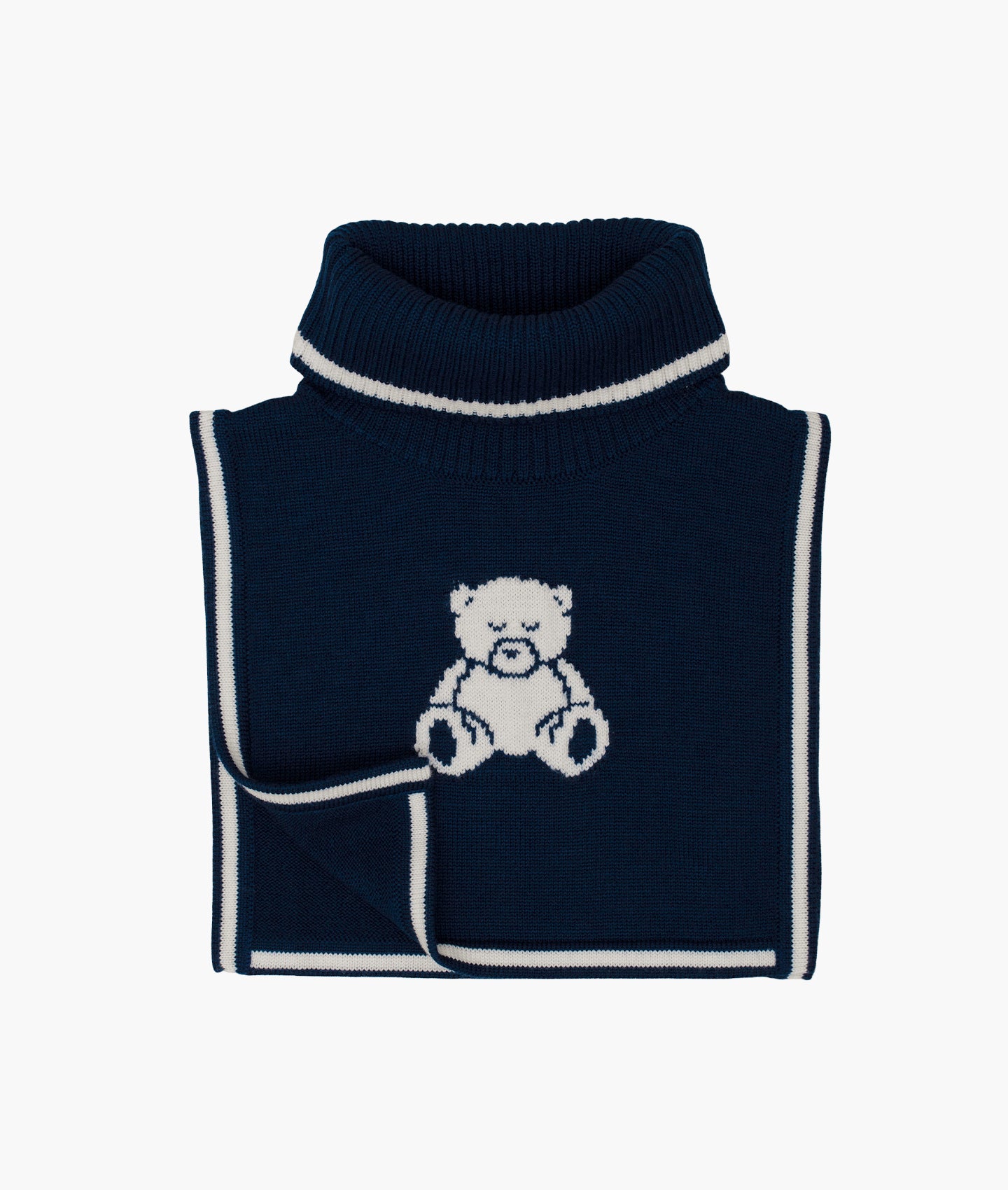 Livly Teddy Merino Pullover Scarf - navy