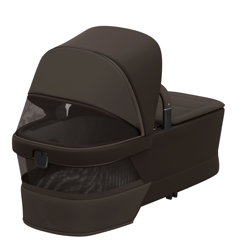 Cabin Cot i Espresso Brown – kikkevindu i kalesjen for ventilasjon