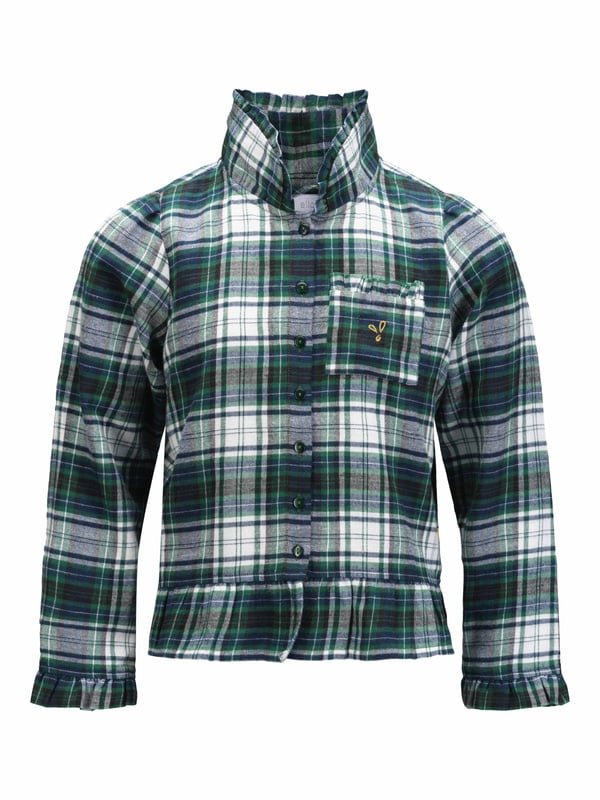 ella&il KIDS Cassie Flannel Pyjamas - green check