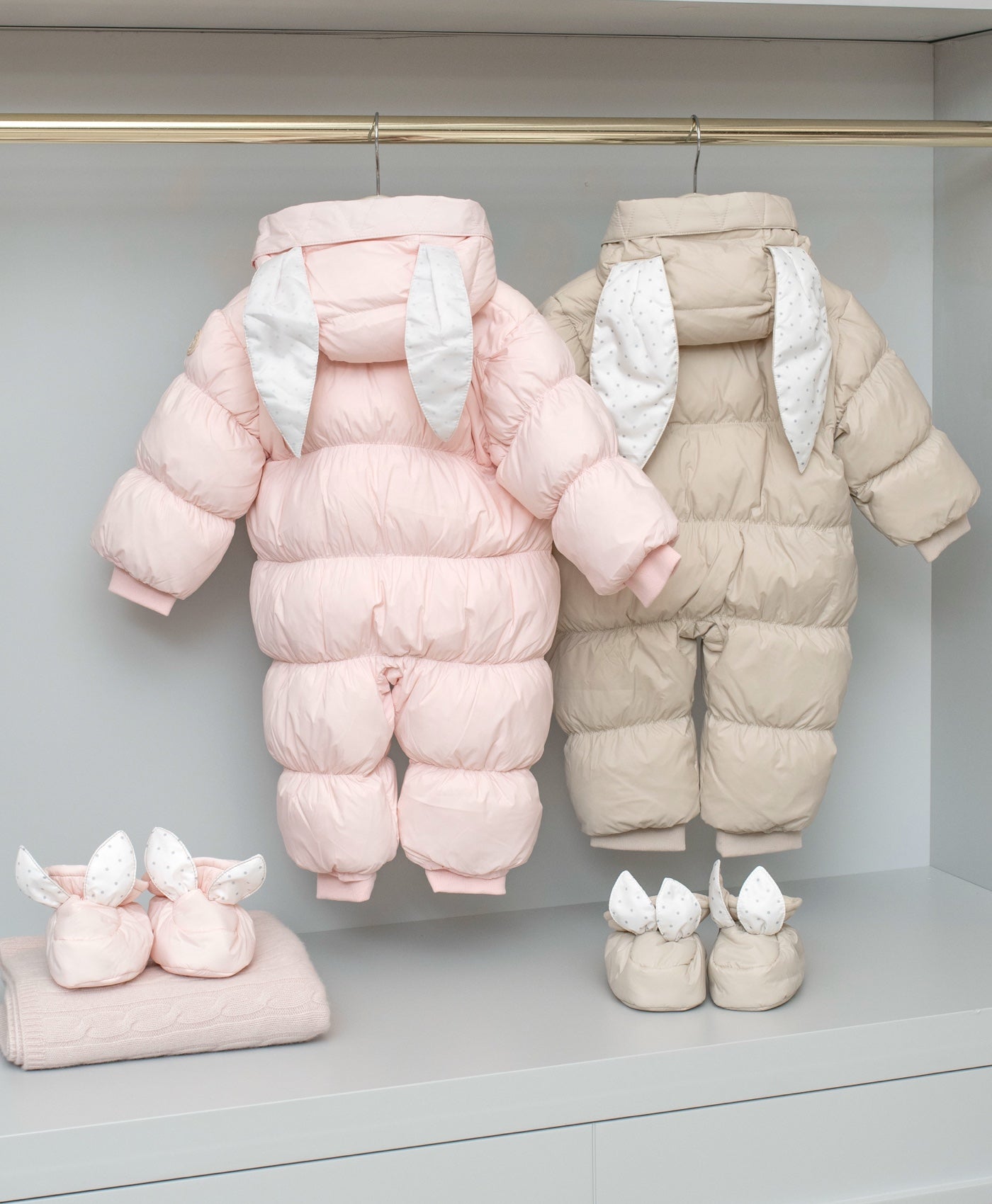 Livly Puffer Bunny Overall - beige