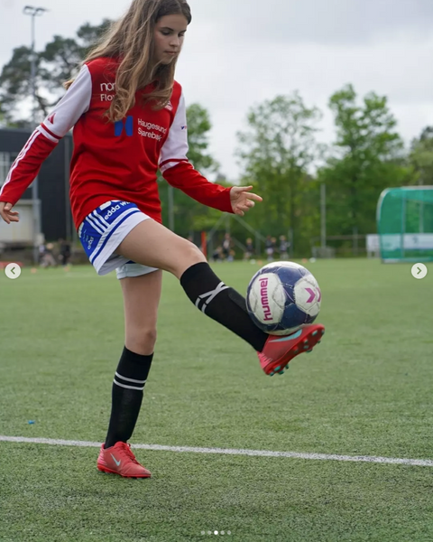 Kattnakken fotballsokk ull barn - natt