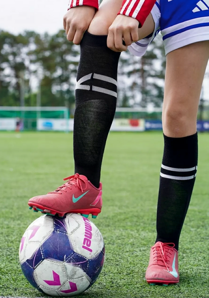 Kattnakken fotballsokk ull barn - natt