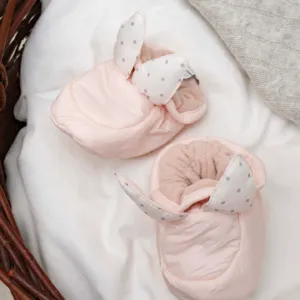 Alternative view of Livly Puffer Bunny Footies - pink