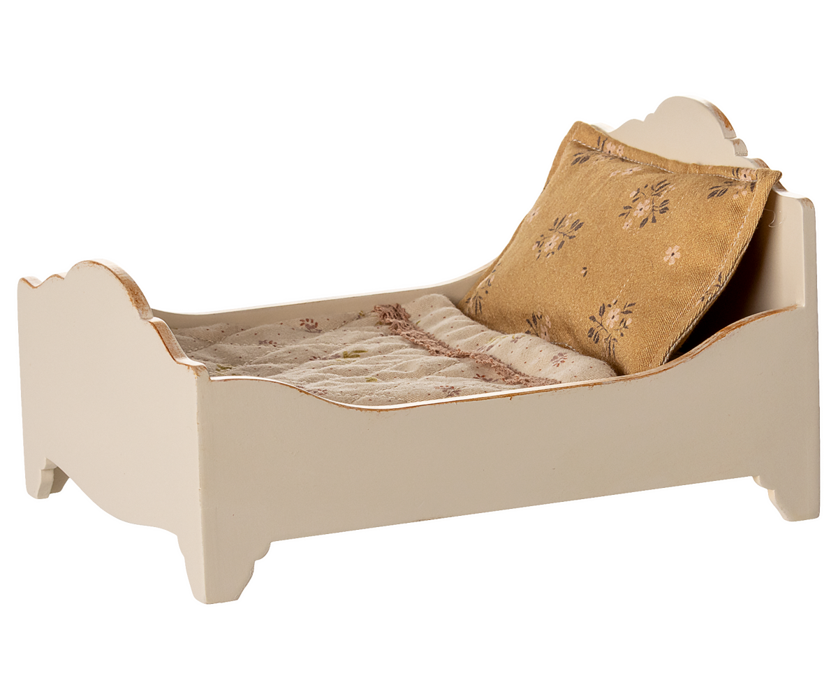 Maileg Bed, Mouse - Off white