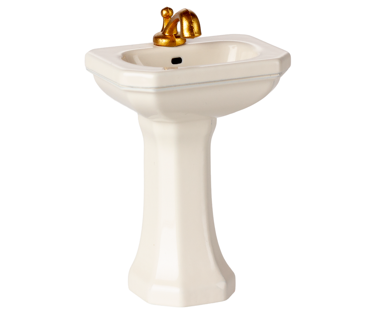 Maileg Bathroom sink, Mouse - Off white