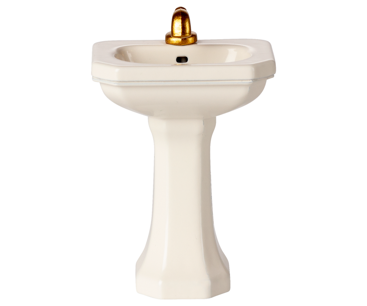 Maileg Bathroom sink, Mouse - Off white