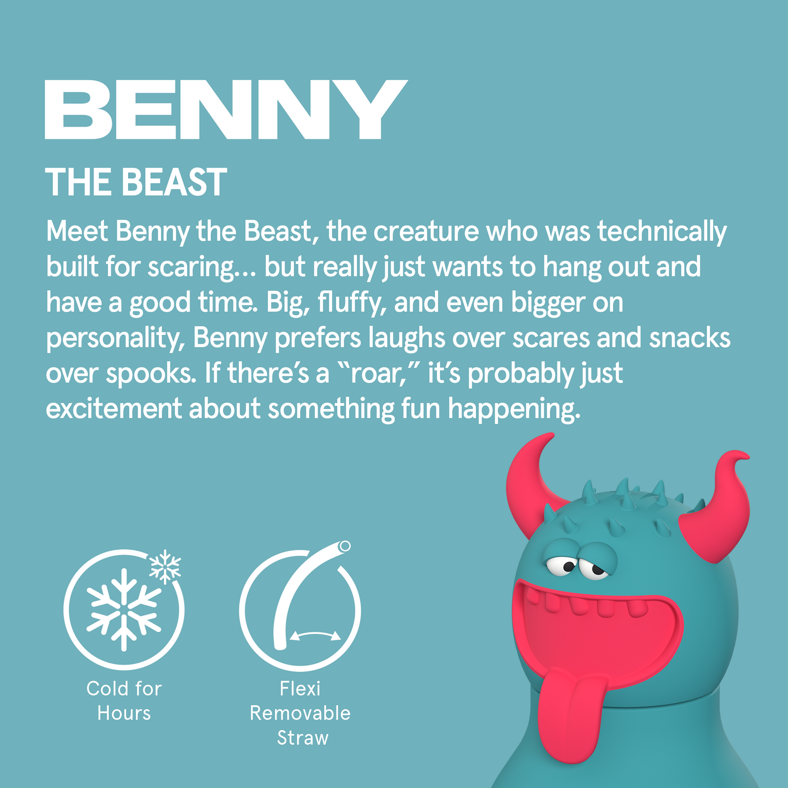 asobu Beast Bestie Spookies Bottle