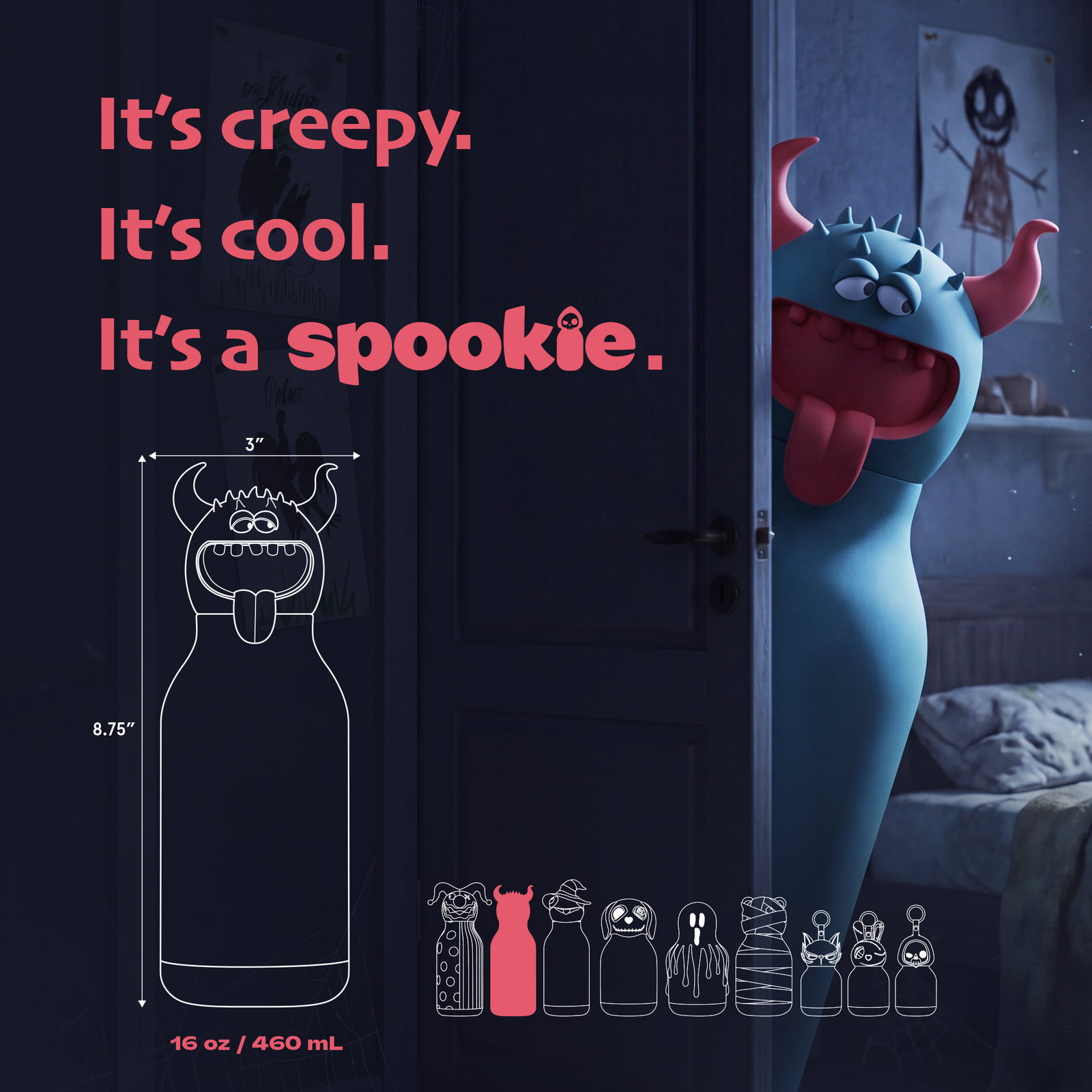 asobu Beast Bestie Spookies Bottle