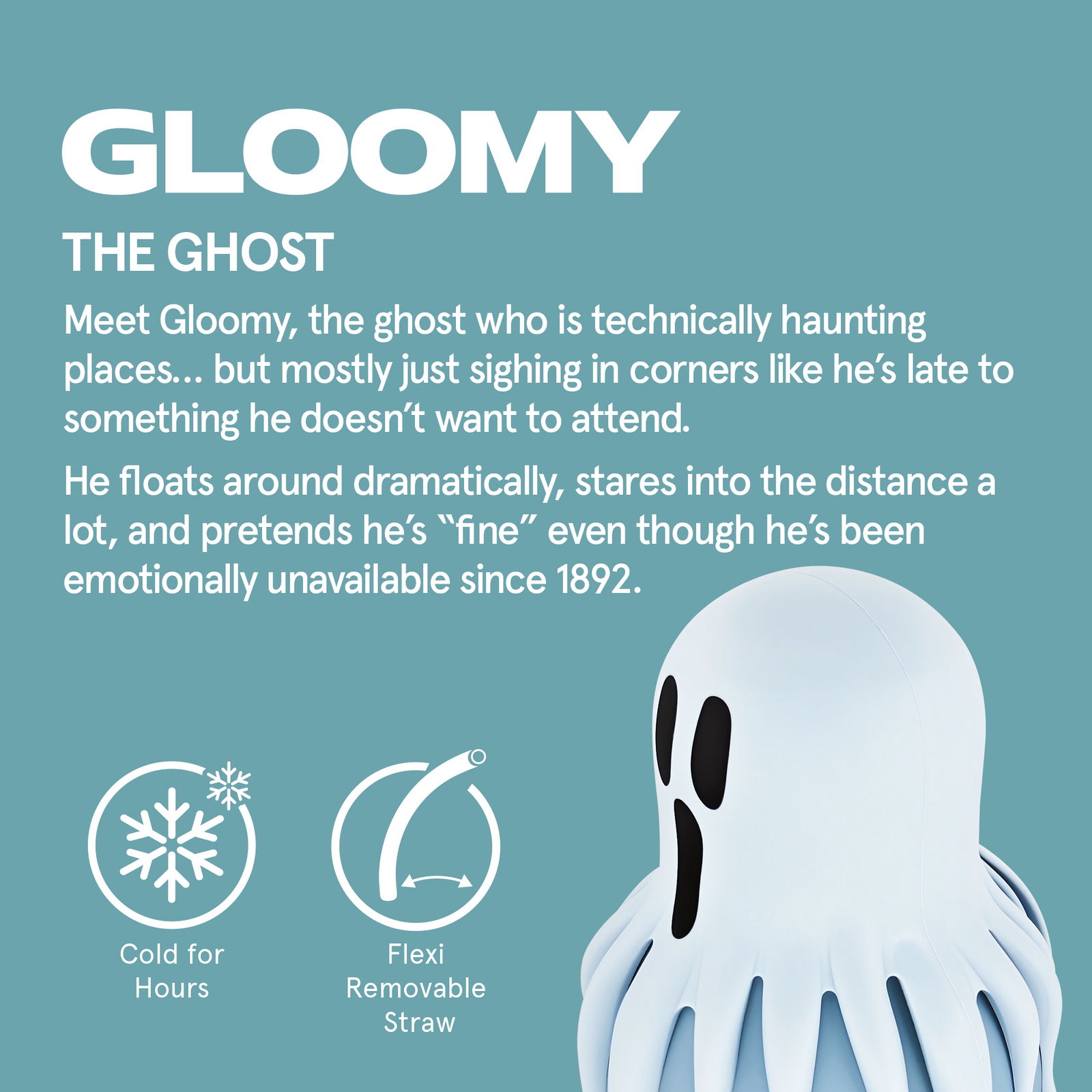 asobu Ghost Bestie Spookies Bottle
