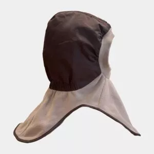 Kattnakken balaklava med ullfôr - jord