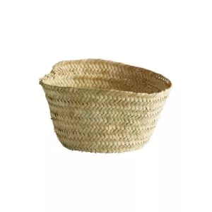 TineK Home Lemon basket, palm leaves, D18xH10 cm, nature