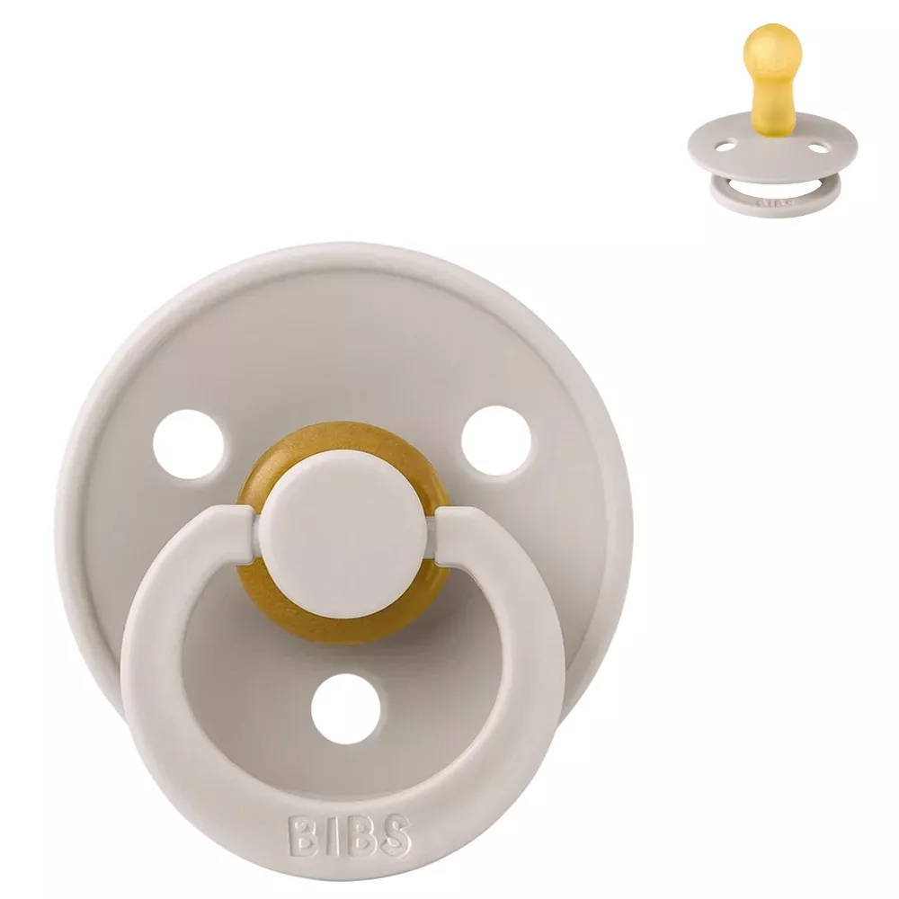 BIBS Colour, round/natural rubber latex - mushroom