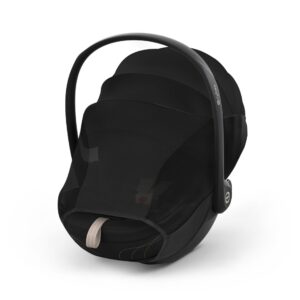 Cybex Cloud S Style babybilstol i Sepia Black med kalesjen trukket ut