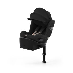 Cybex Sirona S Style bilstol i Sepia Black med kalesjen trukket ut