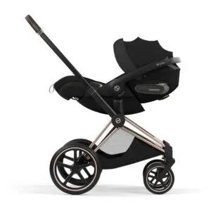 Cybex Priam Style 2026 i Rosegold med Cloud S i Sepia Black på understellet