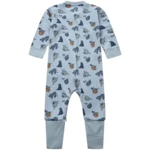 Alternative view of Hust & Claire Manu Zip Lazy heldress ull/bambus – Baby Blue