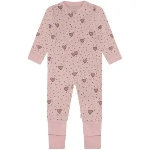 Hust & Claire Manu Hearts Puff heldress ull/bambus – Dusty Rose