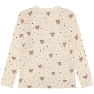 Alternative view of Hust & Claire Abba Hearts Puff genser ull/bambus – Off White