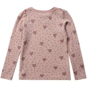 Alternative view of Hust & Claire Abba Hearts Puff genser ull/bambus – Dusty Rose