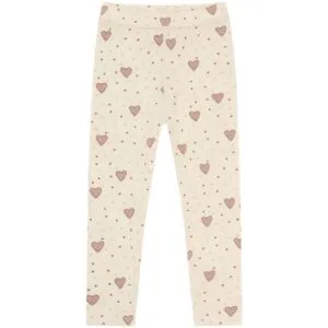 Hust & Claire Laki Hearts leggings ull/bambus – Off White