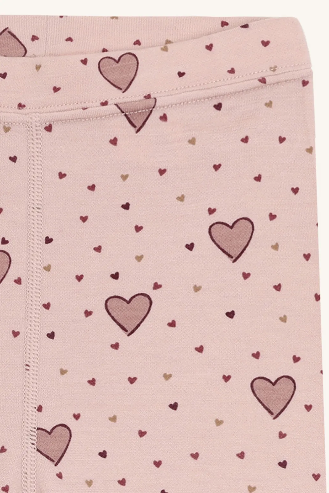 Hust & Claire Laki Hearts leggings ull/bambus – Dusty Rose