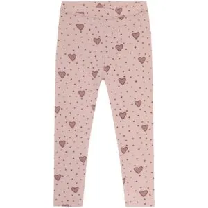 Hust & Claire Laki Hearts leggings ull/bambus – Dusty Rose