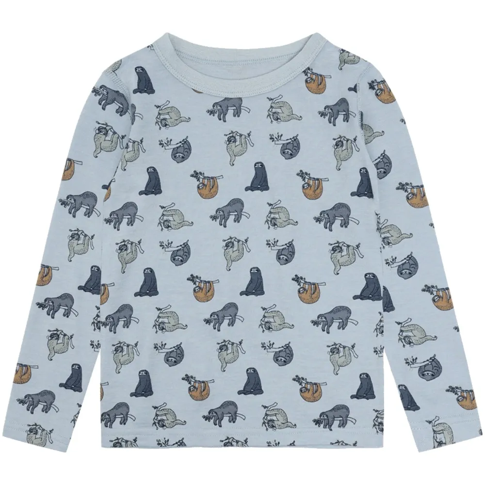Hust & Claire Abba Lazy genser ull/bambus – Baby Blue