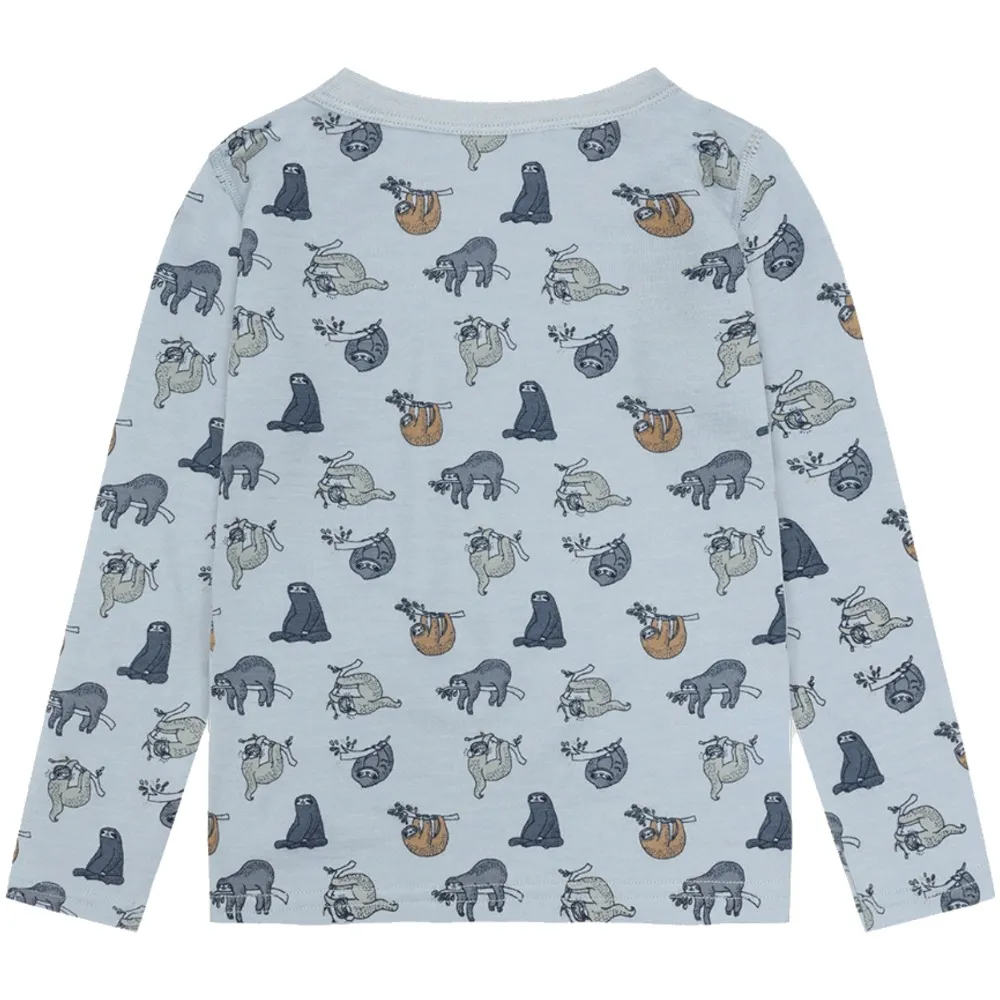 Hust & Claire Abba Lazy genser ull/bambus – Baby Blue